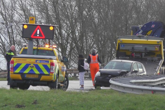 Veel schade na botsing