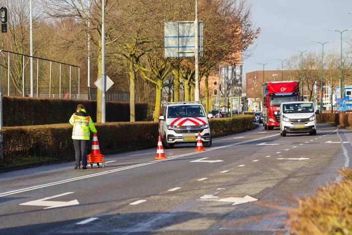 Flinke schade na kop-staart aanrijding