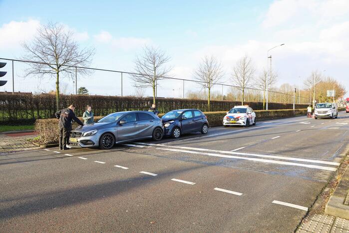 Flinke schade na kop-staart aanrijding