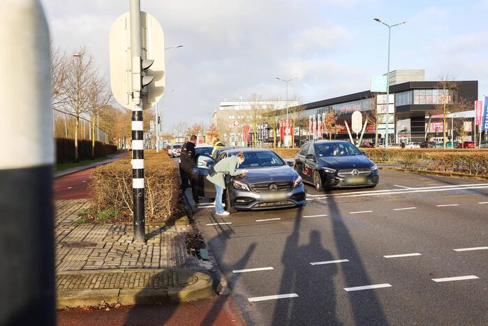 Flinke schade na kop-staart aanrijding