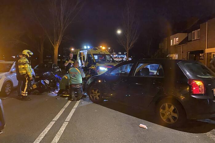 Scooterrijder gewond door ongeval met automobilist