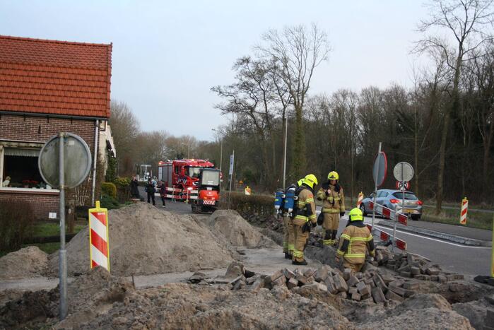 Gaslekkage door graafwerkzaamheden