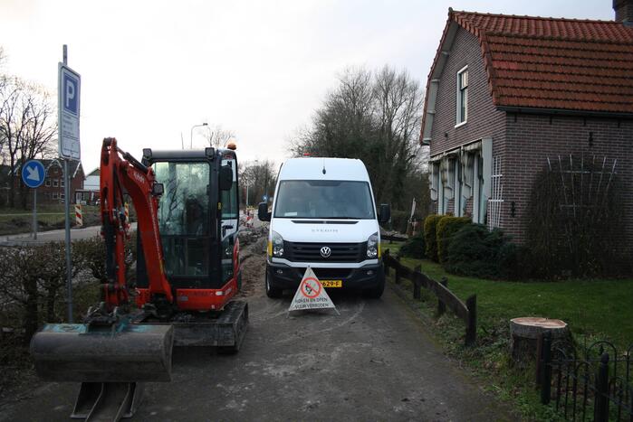 Gaslekkage door graafwerkzaamheden