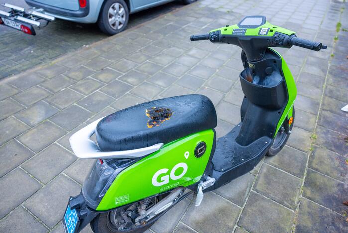 Brand Go Sharing-deelscooter in de kiem gesmoord