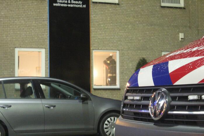 Veel rook bij brand in sauna