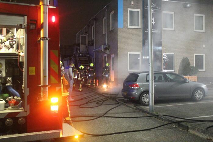Veel rook bij brand in sauna