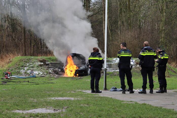 Aanhouding na autobrand bij scouting