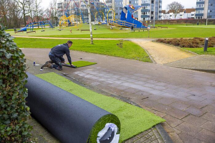Start herstelwerkzaamheden De Draak na vandalisme