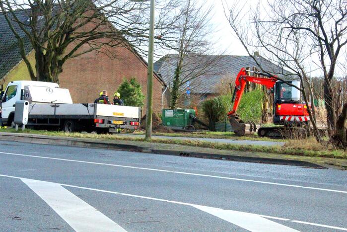 Gaslekkage door graafwerkzaamheden