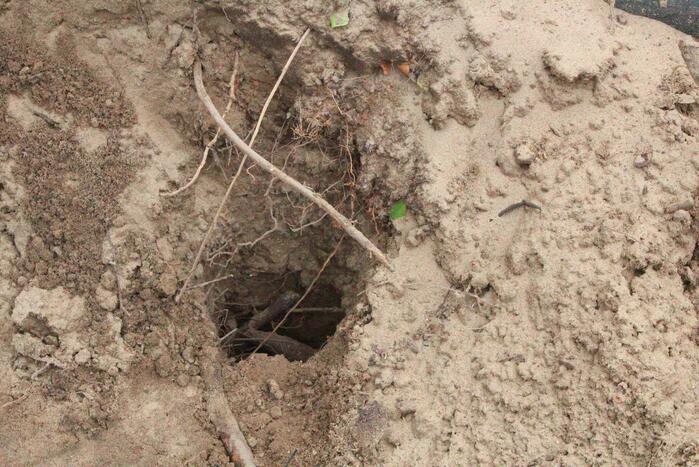 Gaslekkage door graafwerkzaamheden