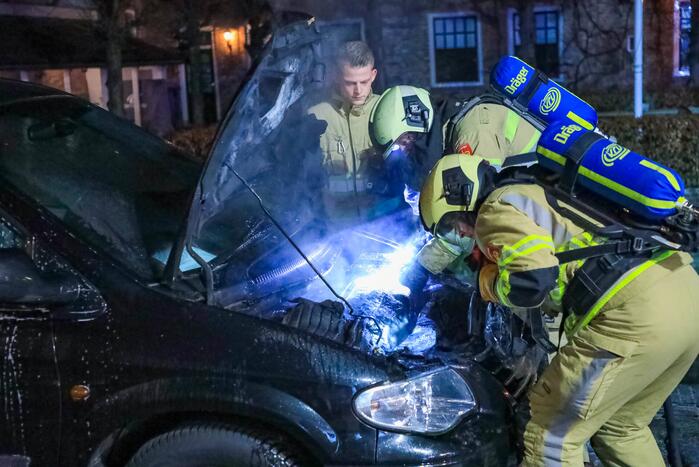 Opnieuw brand in auto