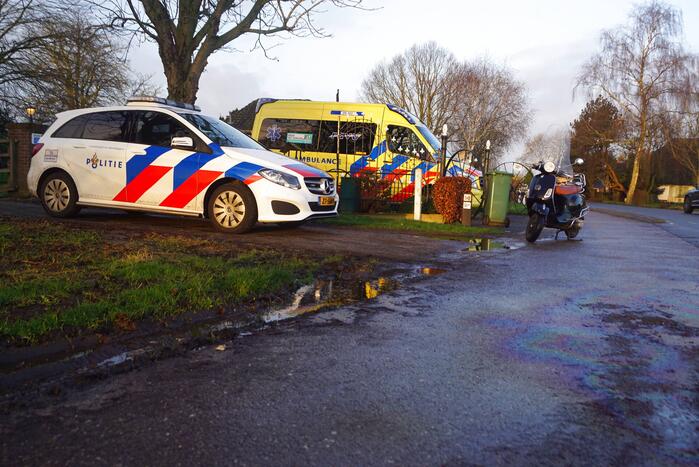 Scooterrijder gewond bij verkeersongeval