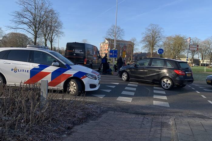 Fietser gewond bij aanrijding met auto