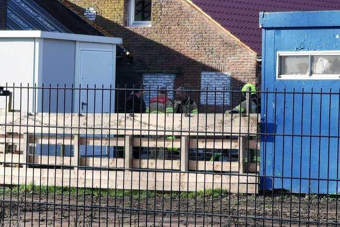 Gaslekkage in tuin van woning