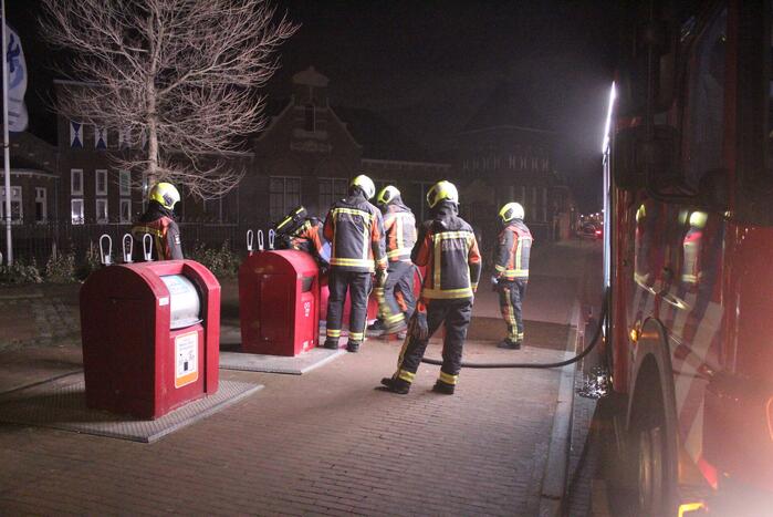 Brand in ondergrondse container snel geblust