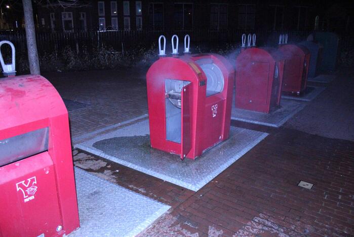 Brand in ondergrondse container snel geblust