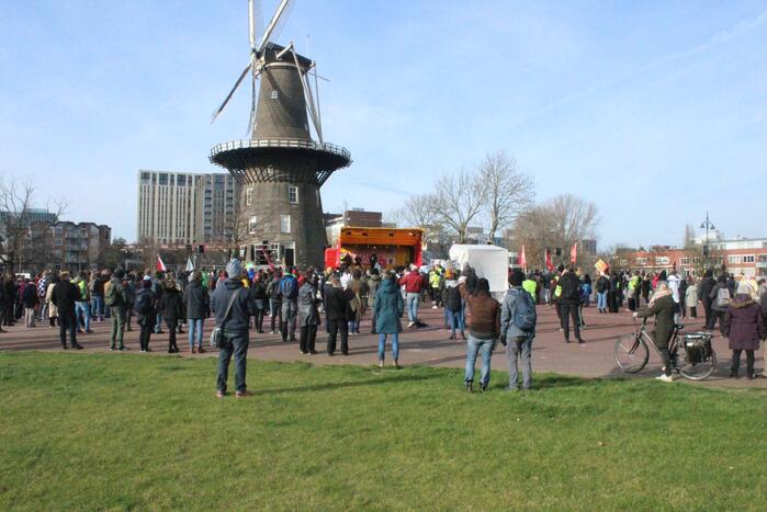 Grote opkomst bij woonprotest