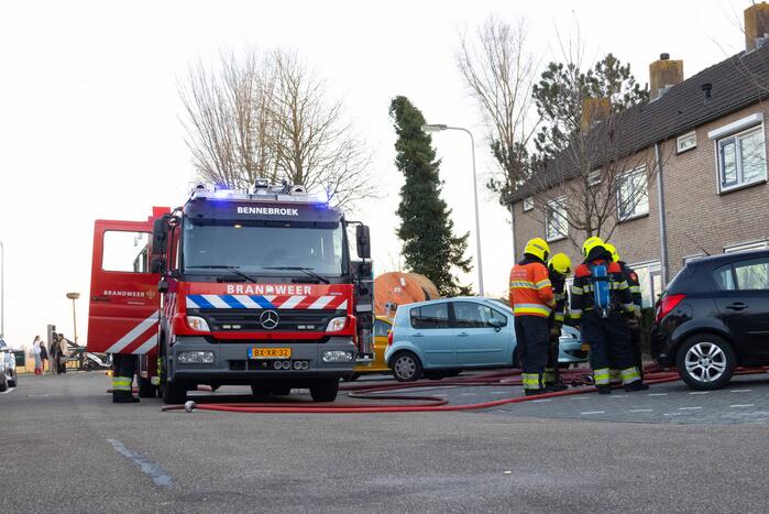 Brandweer blust flinke brand in woning