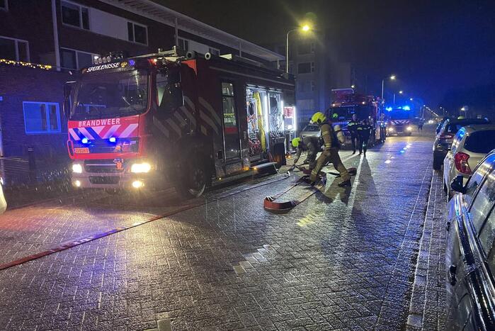 Brand in woning snel geblust