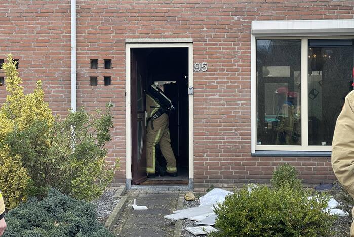 Gaslekkage tijdens werkzaamheden in woning