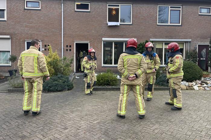 Gaslekkage tijdens werkzaamheden in woning