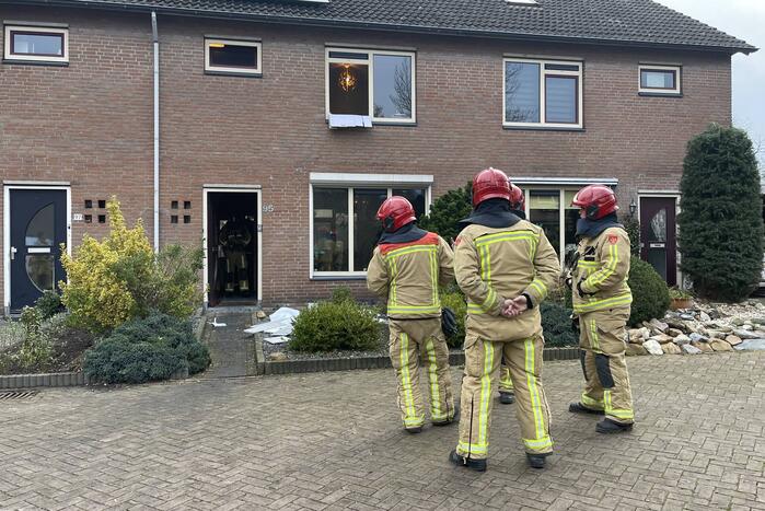 Gaslekkage tijdens werkzaamheden in woning
