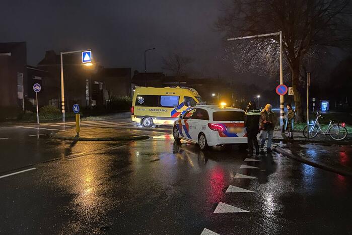 Voetganger geschept op zebrapad