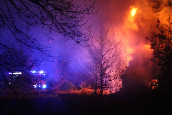 Veel rookontwikkeling bij uitslaande brand