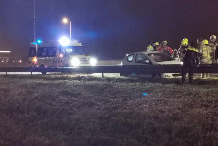 Enkelzijdig ongeval op de snelweg