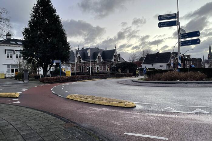 Grote boom omgelegd door storm Dudley