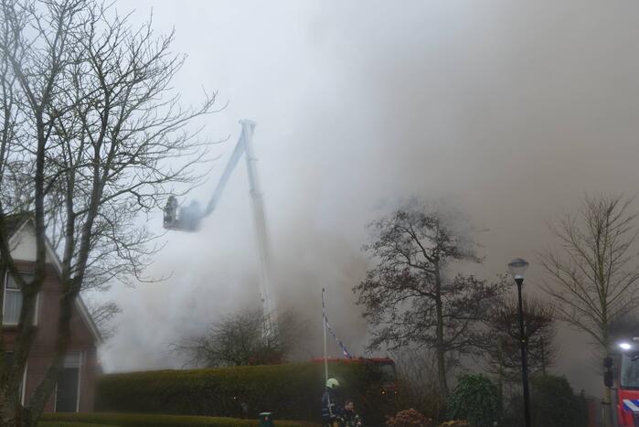 Zeer grote brand in boerderij