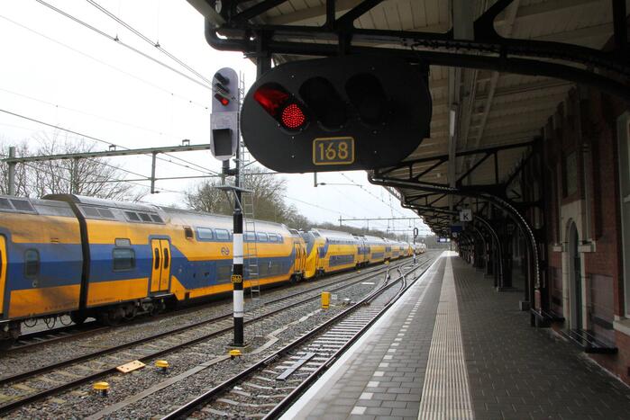 Treinen stilgelegd vanwege storm Eunice