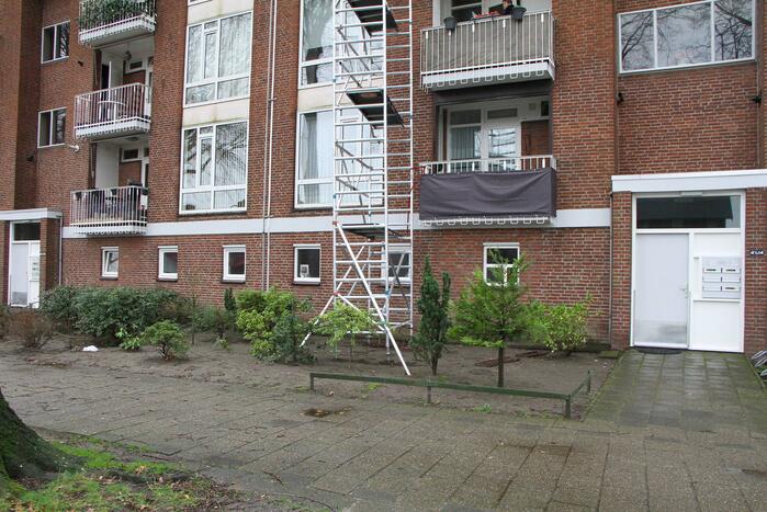 Brandweer breekt steiger af na harde wind