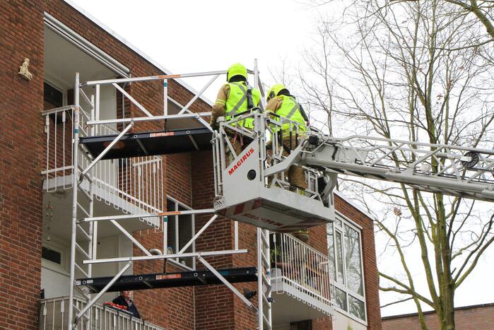 Brandweer breekt steiger af na harde wind