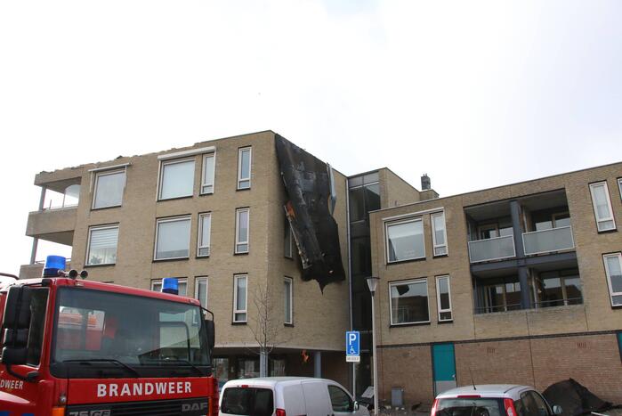 Meerdere daken losgewaaid door Eunice