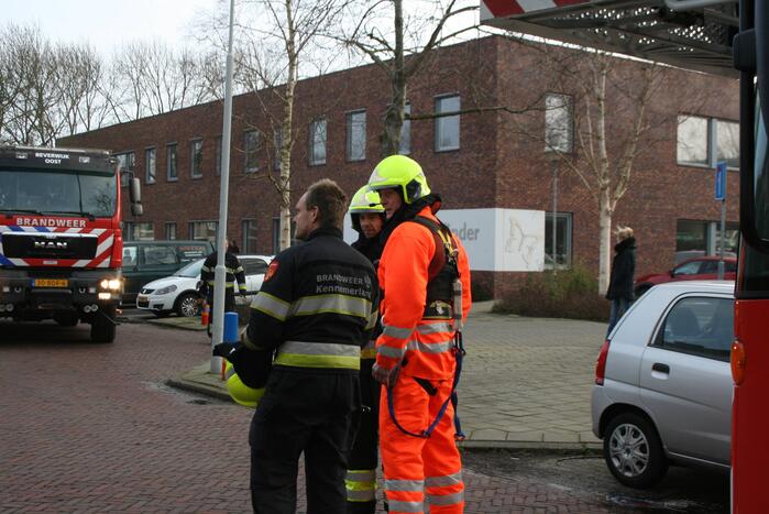 Gevel stort in door harde wind