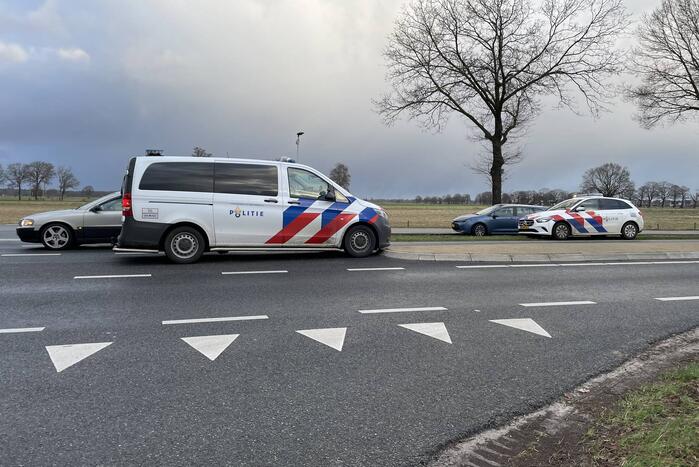 Botsing tussen twee voertuigen op kruising