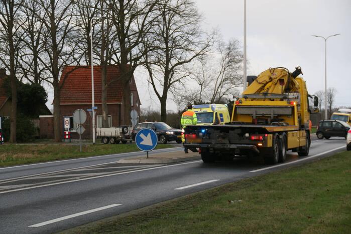 Botsing tussen twee voertuigen op kruising