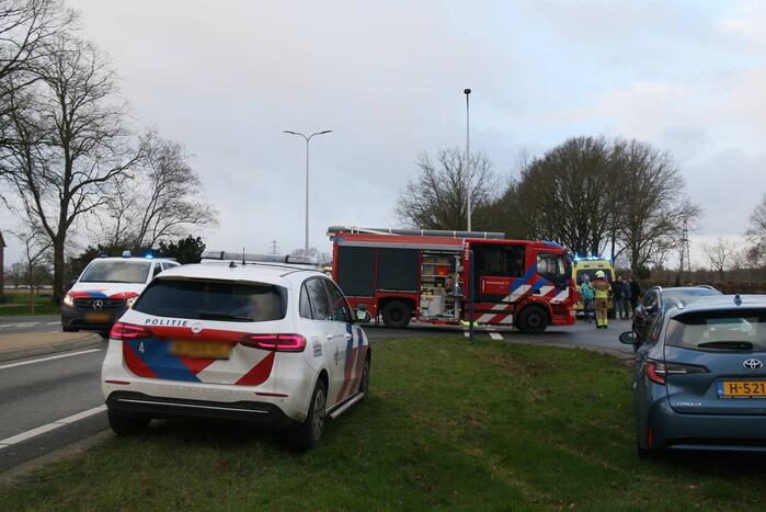 Botsing tussen twee voertuigen op kruising
