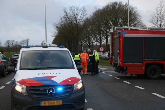 Botsing tussen twee voertuigen op kruising