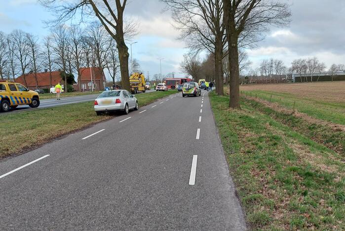 Botsing tussen twee voertuigen op kruising