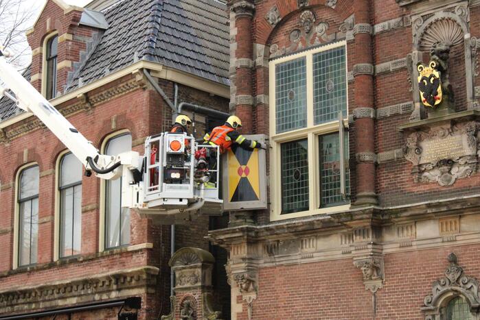 Stormschade aan pas verbouwd stadhuis