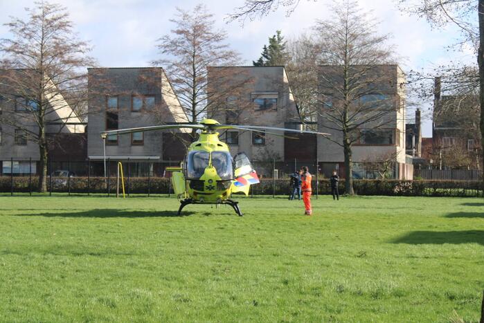 Veel bekijks bij inzet traumahelikopter