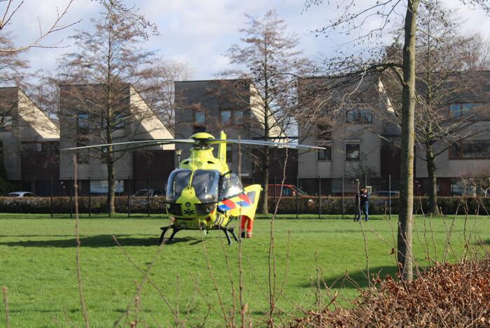 Veel bekijks bij inzet traumahelikopter
