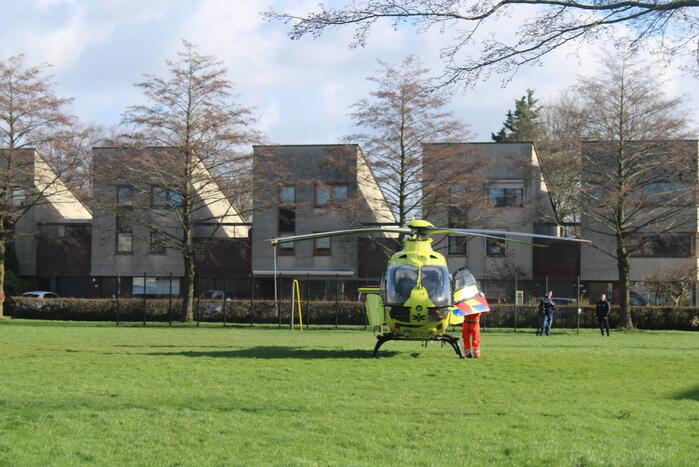 Veel bekijks bij inzet traumahelikopter