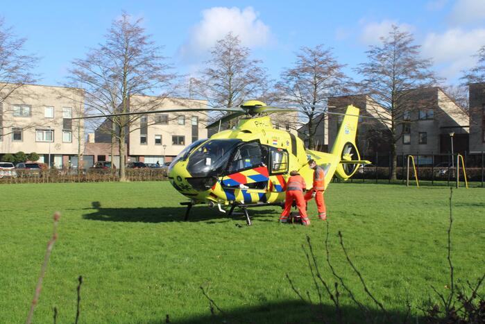 Veel bekijks bij inzet traumahelikopter