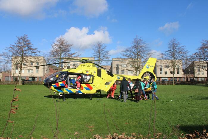 Veel bekijks bij inzet traumahelikopter