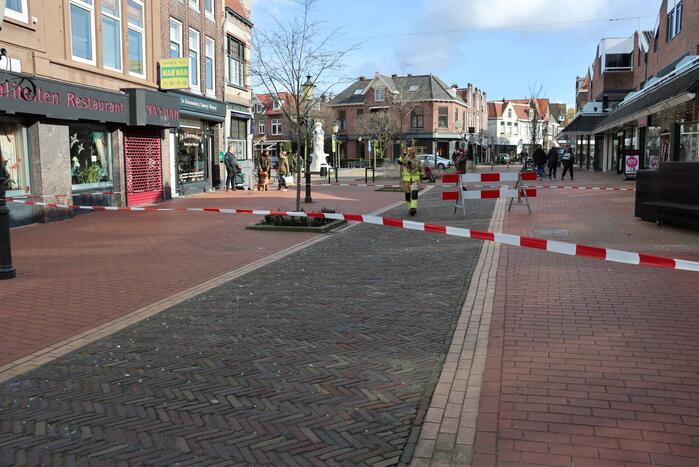 Centrum afgezet vanwege gevaarlijke situatie
