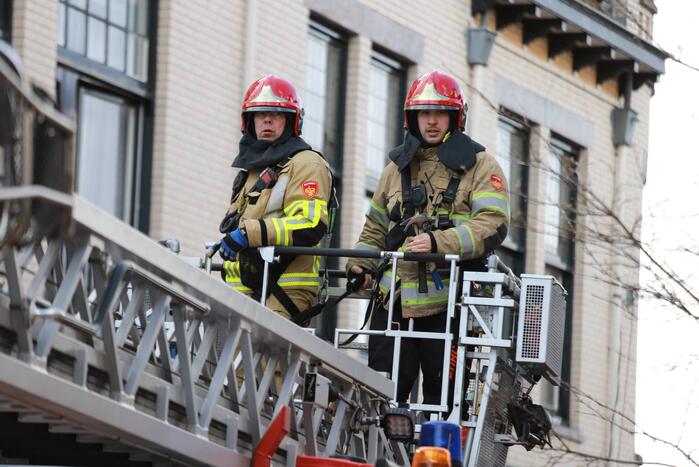 Centrum afgezet vanwege gevaarlijke situatie