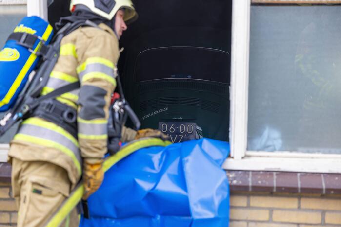 Kortsluiting veroorzaakt brand in garage